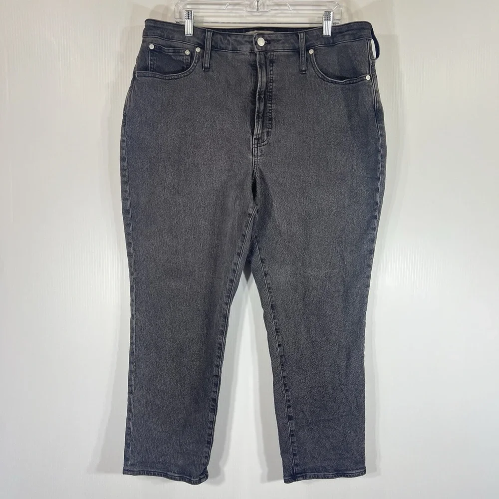 Madewell The Curvy‎ Perfect Vintage Jean Size 33 Gray Straight Leg Stretch